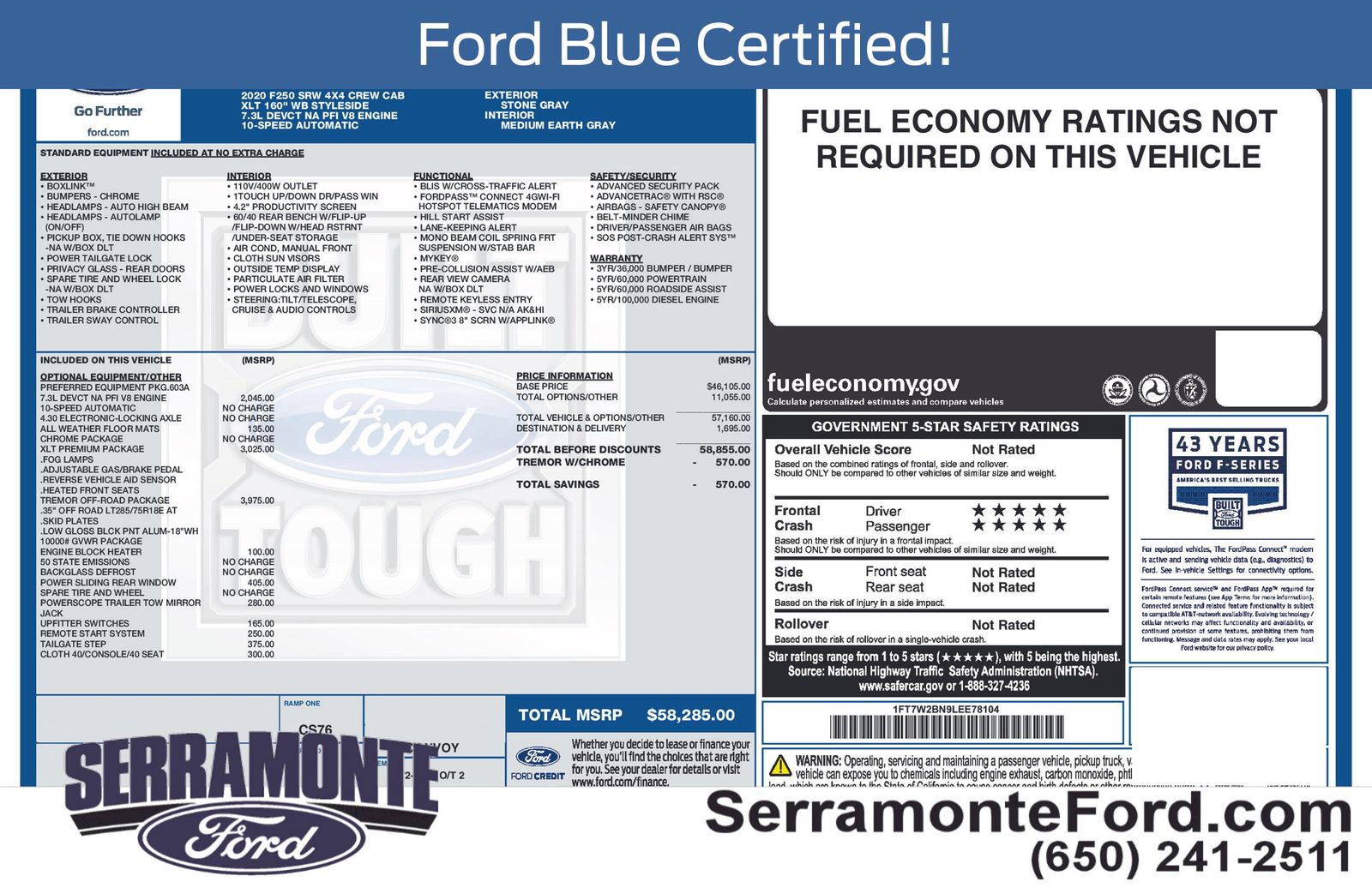 Used 2020 Ford F250 XLT w/ Tremor Off-Road Package image 17