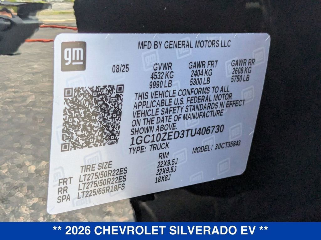 New 2026 Chevrolet Silverado EV LT image 35