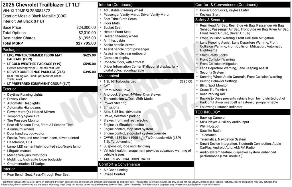 Used 2025 Chevrolet TrailBlazer LT FWD image 4