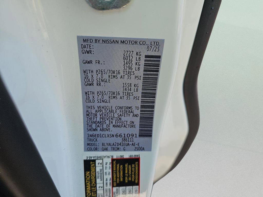 Used 2025 Nissan Frontier S RWD image 5
