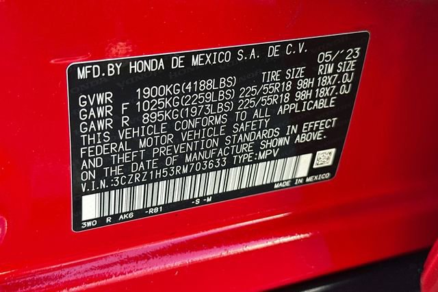 Certified 2024 Honda HR-V Sport image 27