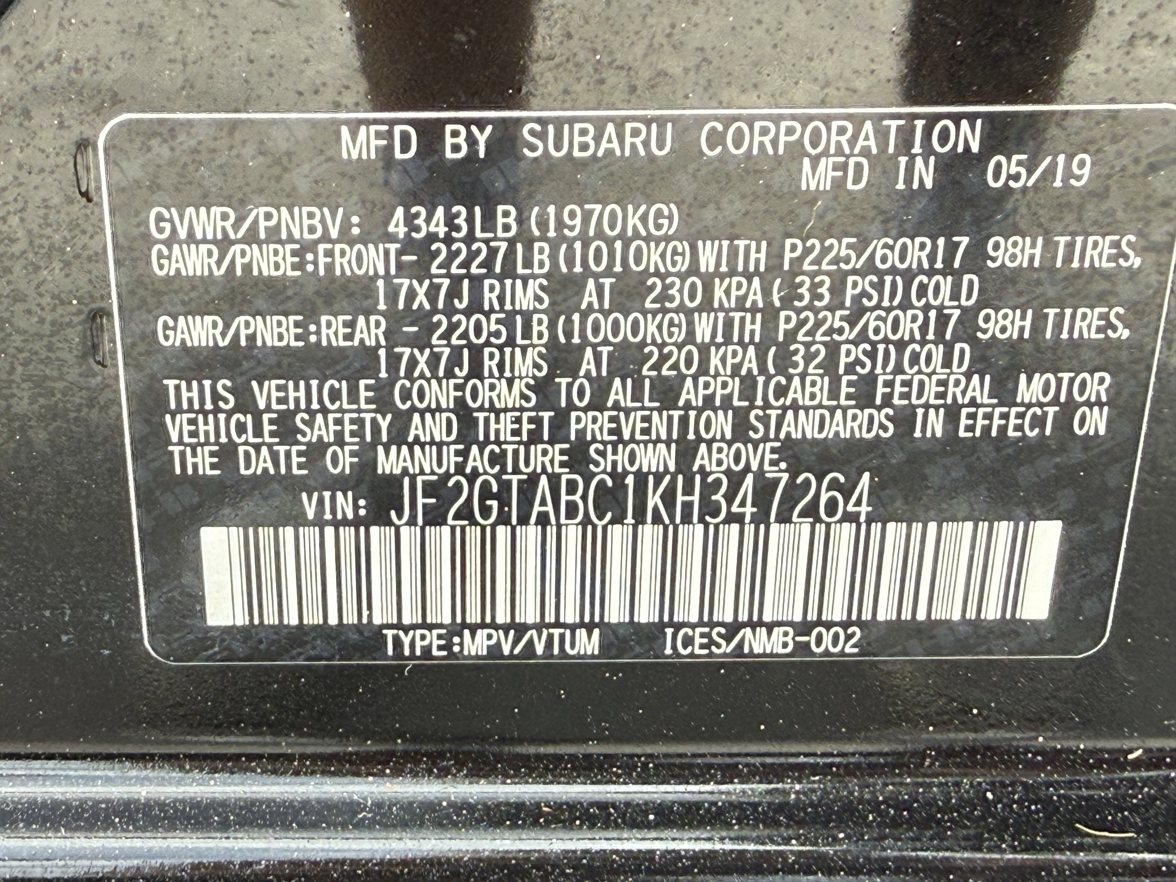 Used 2019 Subaru Crosstrek 2.0i w/ Eyesight System image 34
