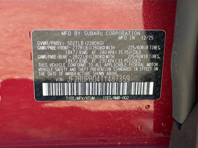 New 2026 Subaru Outback Premium AWD/4WD image 42