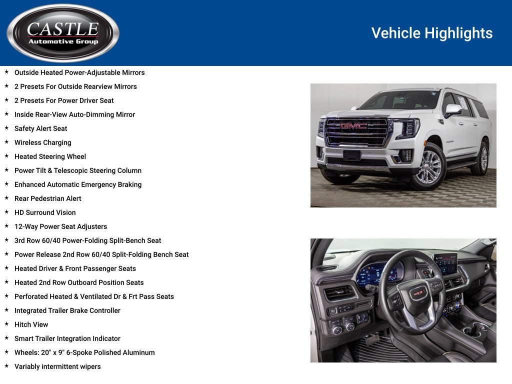 Used 2024 GMC Yukon XL SLT w/ SLT Luxury Package AWD/4WD image 16
