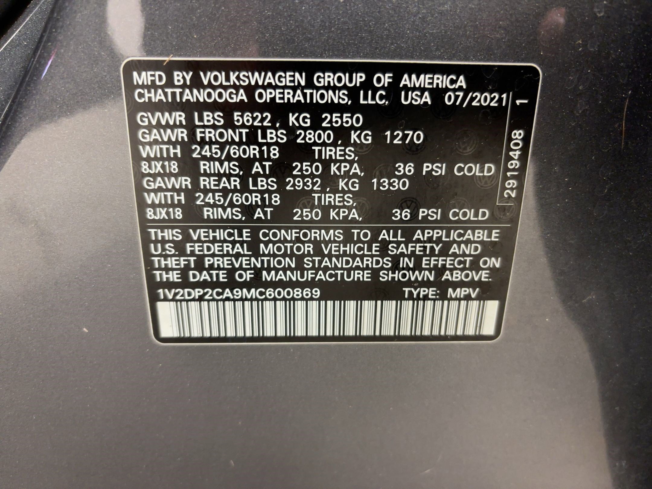 Used 2021 Volkswagen Atlas SE image 19