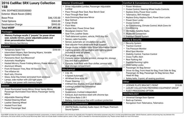 Used 2016 Cadillac SRX Luxury image 5