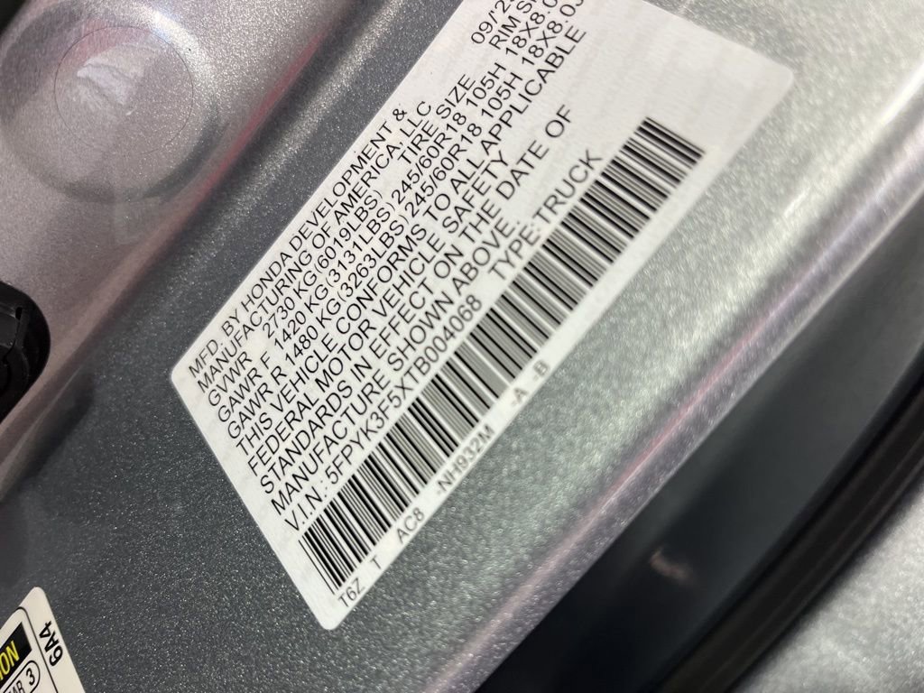 New 2026 Honda Ridgeline RTL image 22