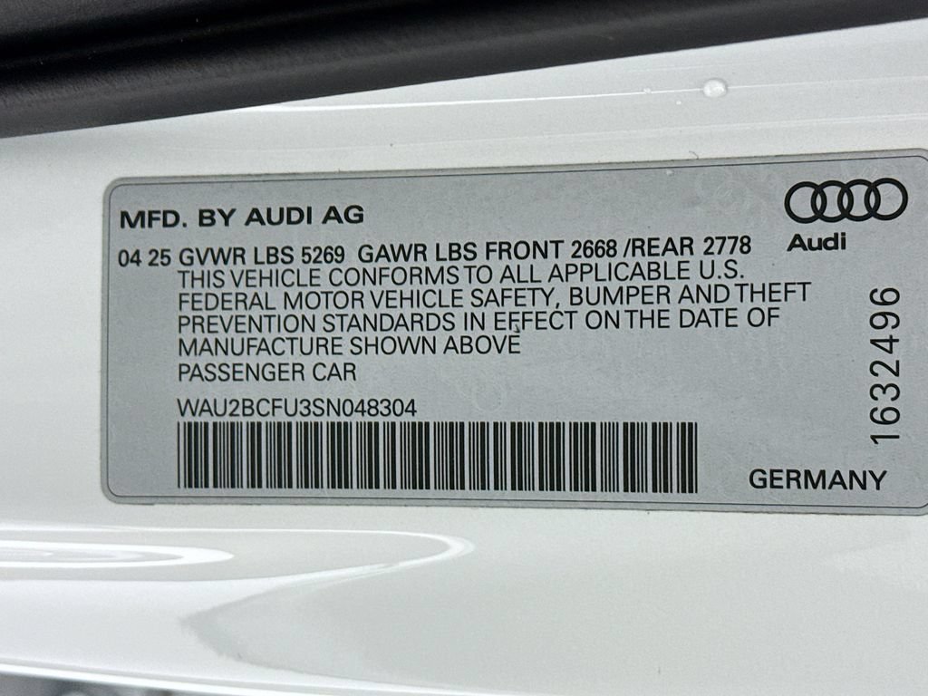 Used 2025 Audi A5 2.0T Premium Plus w/ Premium Plus AWD/4WD image 35