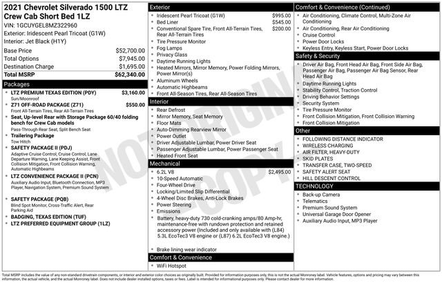 Used 2021 Chevrolet Silverado 1500 LTZ w/ LTZ Premium Texas Edition image 26