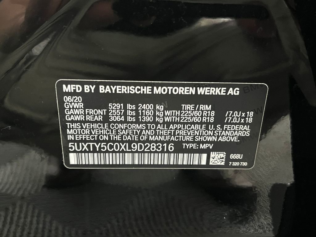 Used 2020 BMW X3 xDrive30i w/ Convenience Package AWD/4WD image 28