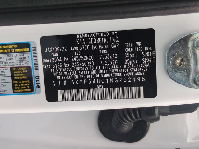 Certified 2022 Kia Telluride SX w/ Towing Package FWD image 36