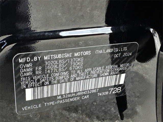 Used 2024 Mitsubishi Mirage ES image 28