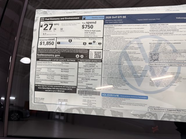 New 2026 Volkswagen GTI SE FWD image 40