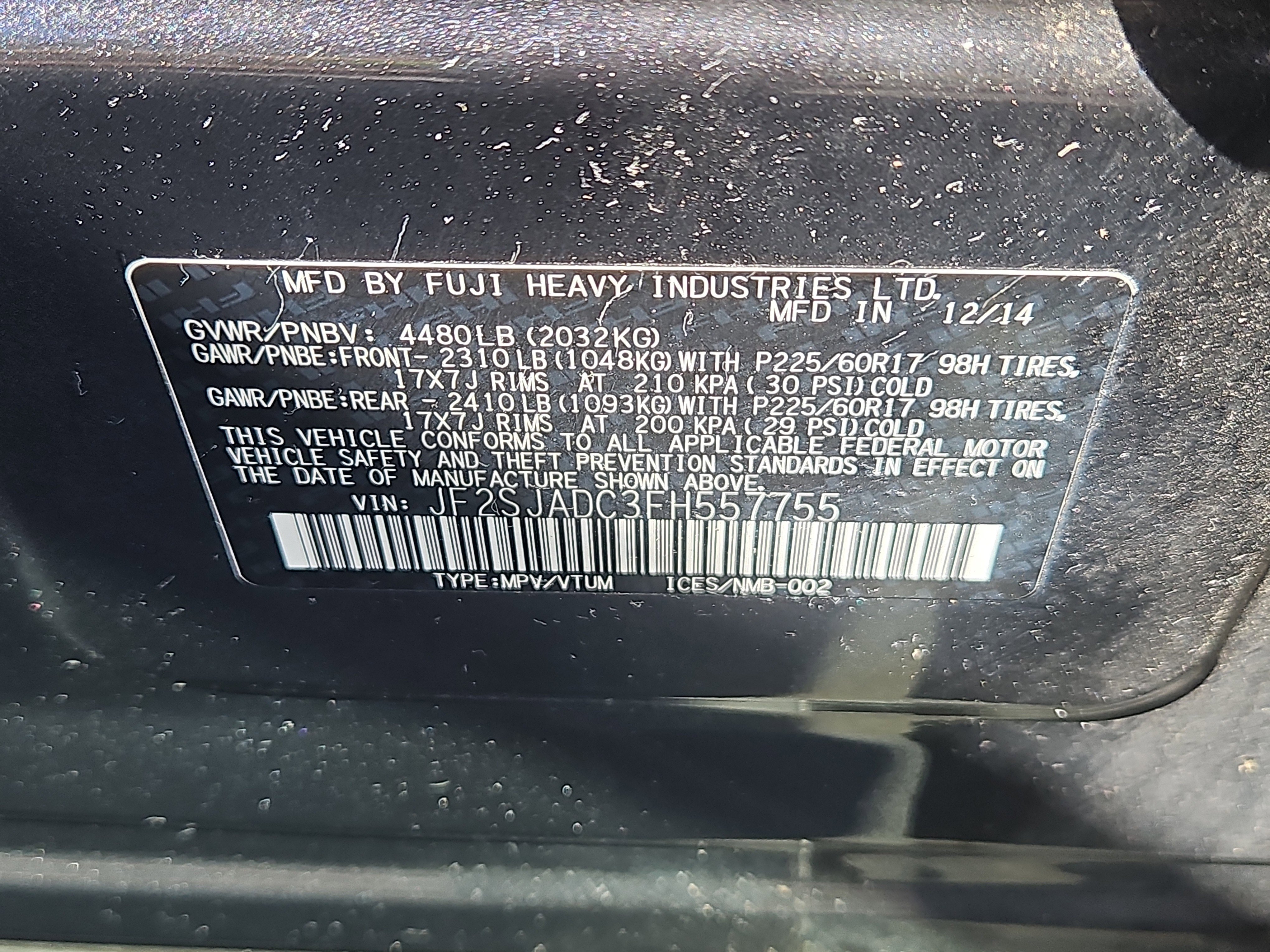 Used 2015 Subaru Forester 2.5i Premium w/ All-Weather Package AWD/4WD image 7