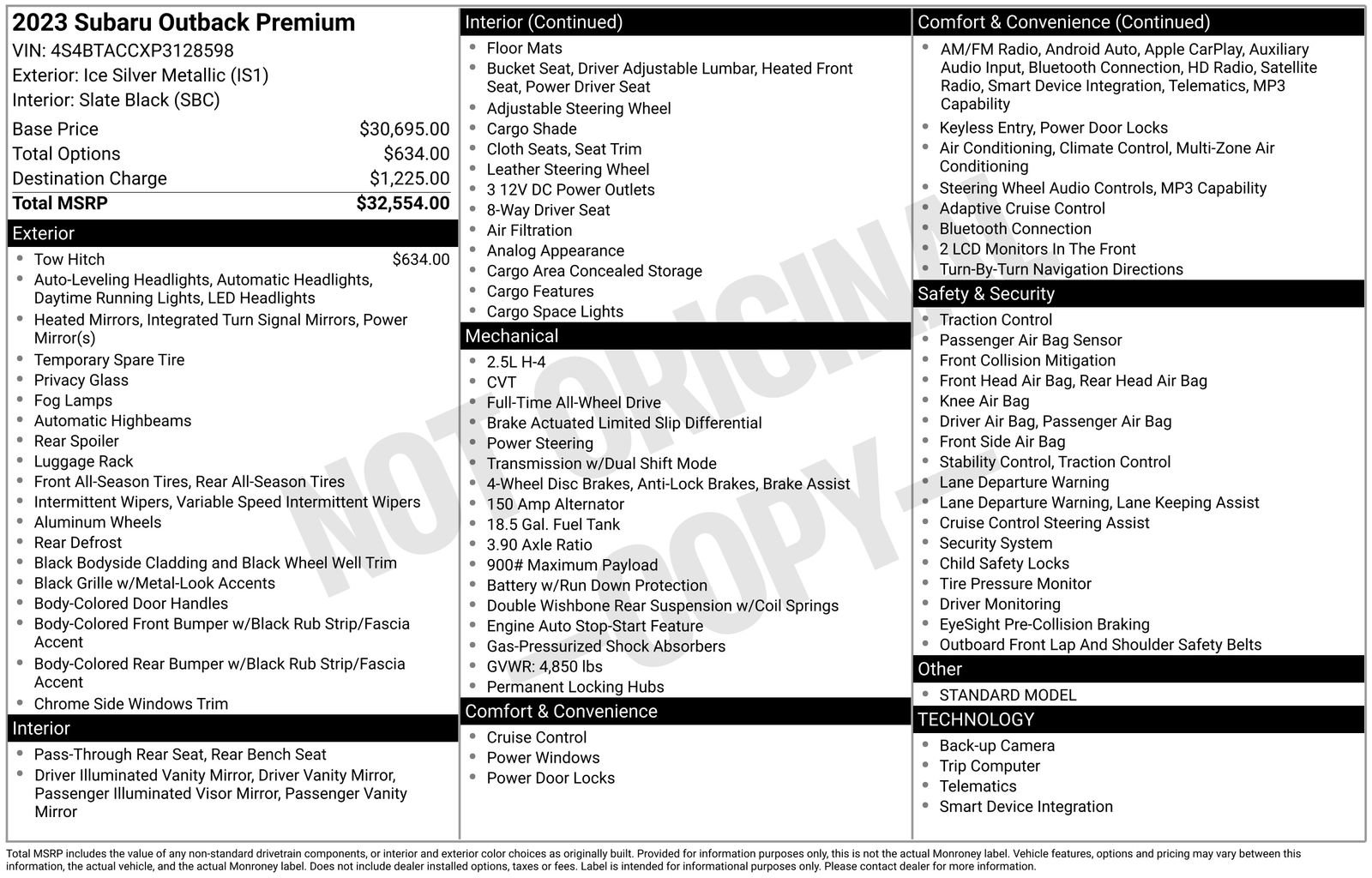 Used 2023 Subaru Outback Premium image 35