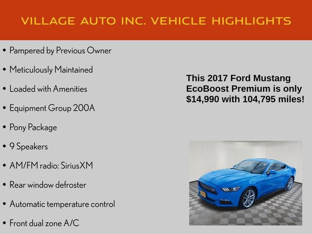 Used 2017 Ford Mustang Premium w/ Pony Package image 14