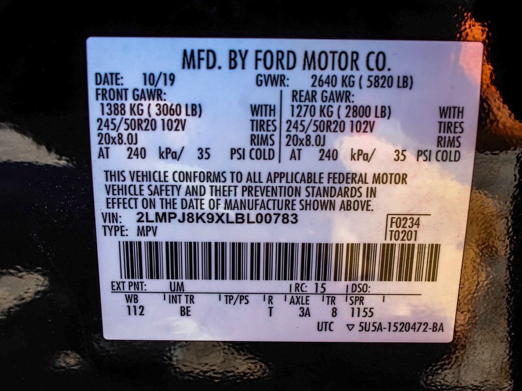 Used 2020 Lincoln Nautilus Reserve AWD/4WD image 14