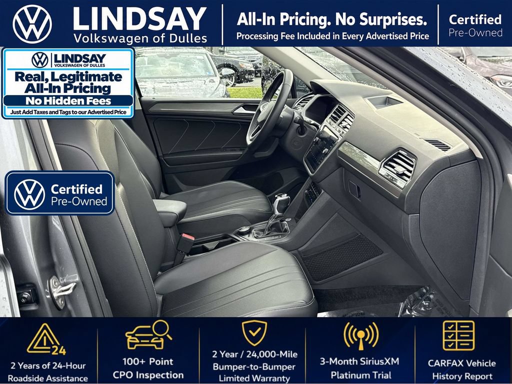 Certified 2023 Volkswagen Tiguan SE w/ Panoramic Sunroof Package AWD/4WD image 9