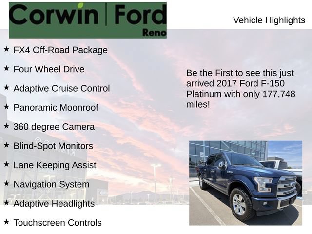 Used 2017 Ford F150 Platinum w/ Equipment Group 701A Luxury AWD/4WD image 4