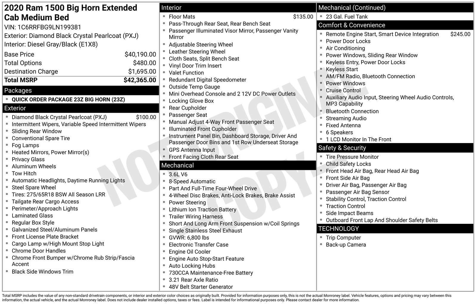 Used 2020 RAM 1500 Big Horn image 47