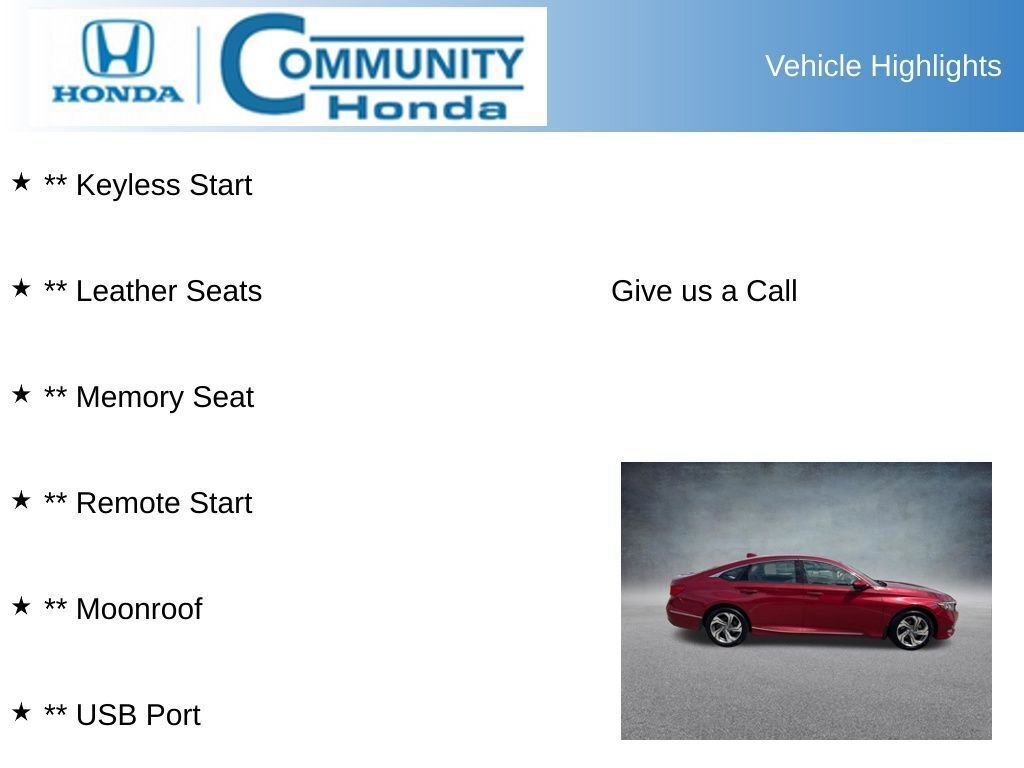 Certified 2019 Honda Accord EX-L image 9