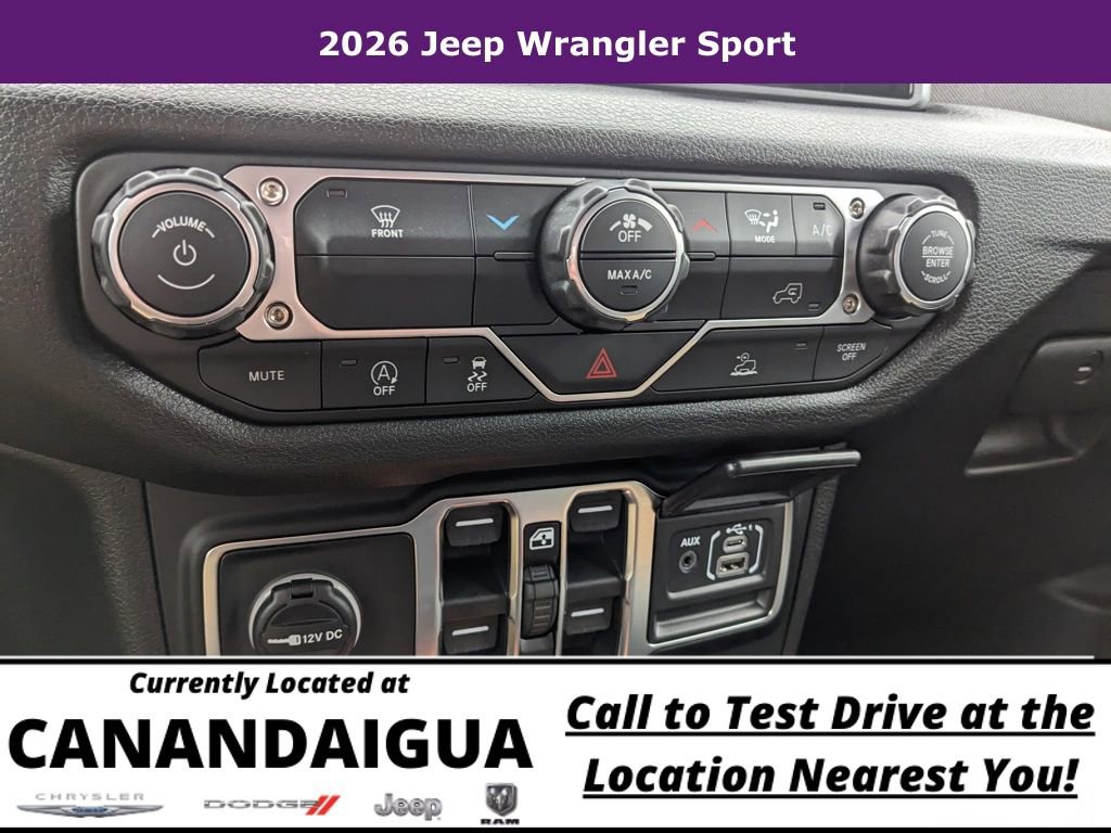 New 2026 Jeep Wrangler Unlimited Sport AWD/4WD image 25