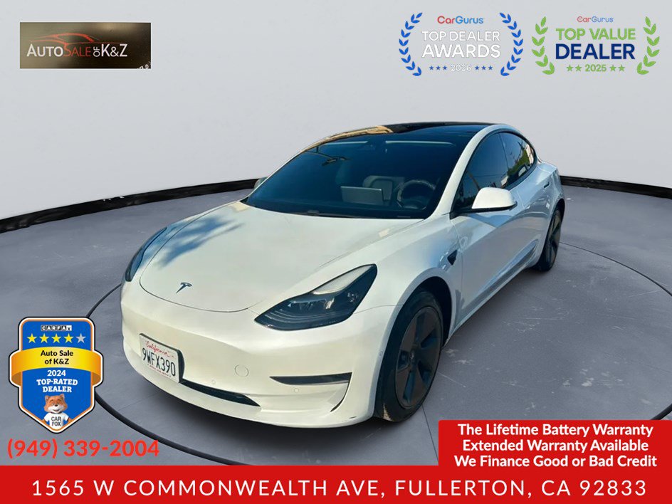 Used 2021 Tesla Model 3 Standard Range Plus