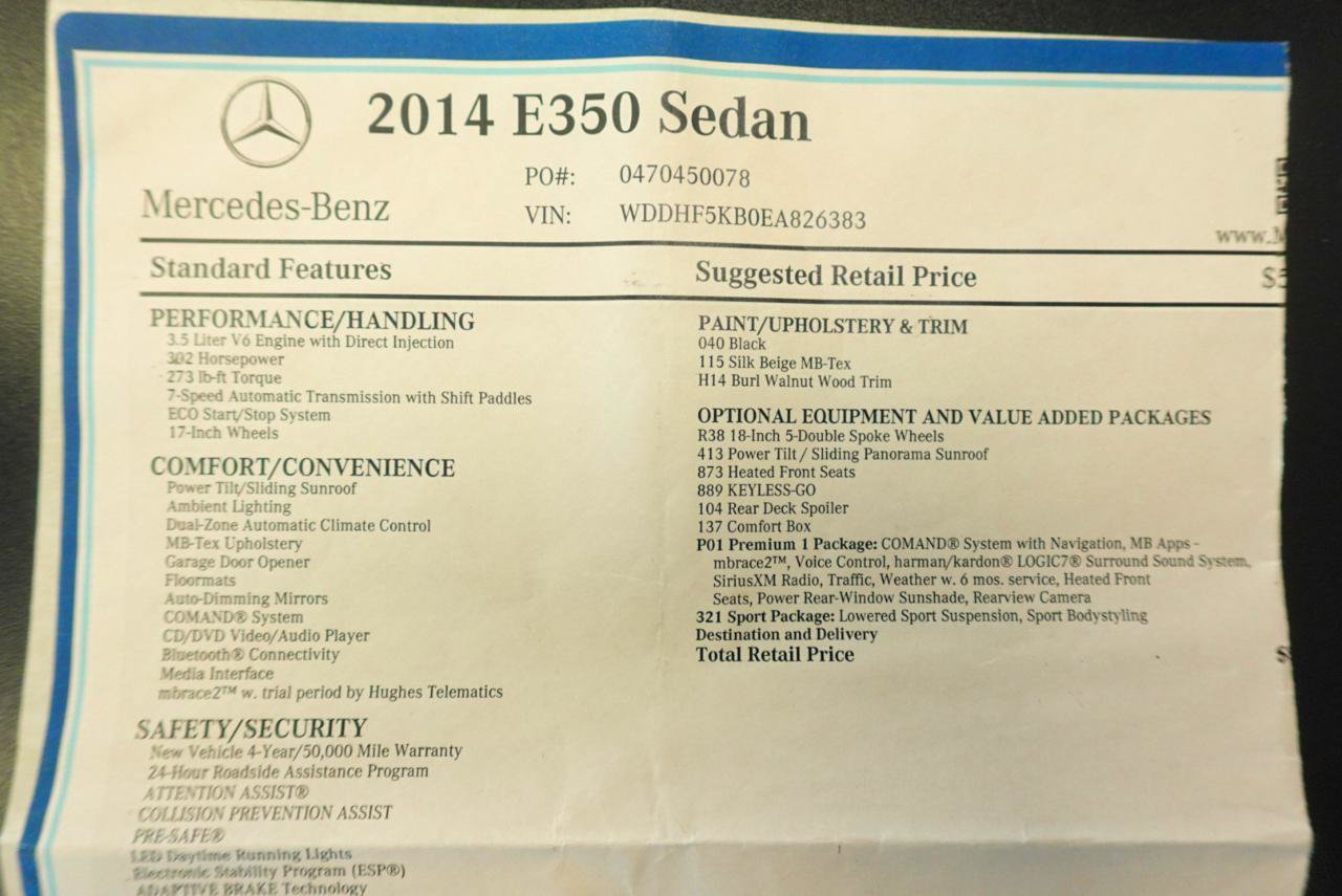 Used 2014 Mercedes-Benz E 350 Sedan image 29