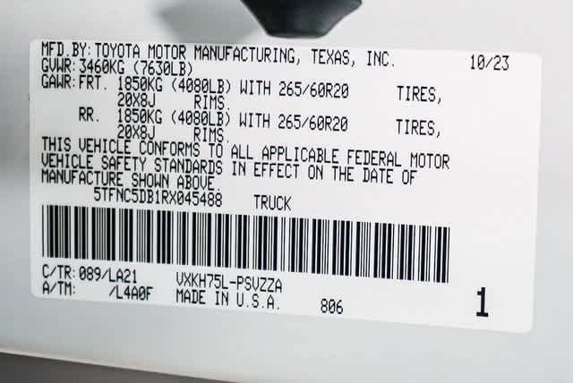 Used 2024 Toyota Tundra Platinum AWD/4WD image 43