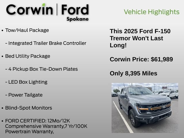 Used 2025 Ford F150 Tremor w/ Equipment Group 402A High AWD/4WD image 17