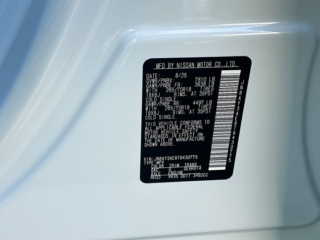 New 2026 Nissan Armada SV image 6