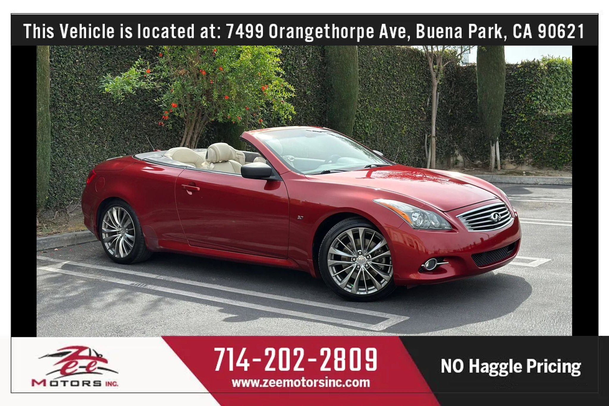 Used 2014 INFINITI Q60 Convertible w/ Premium Package image 1
