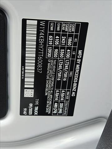 New 2026 Mercedes-Benz Sprinter 2500 image 17