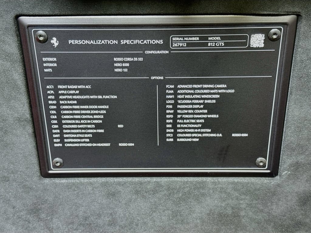 Certified 2021 Ferrari 812 GTS RWD image 22