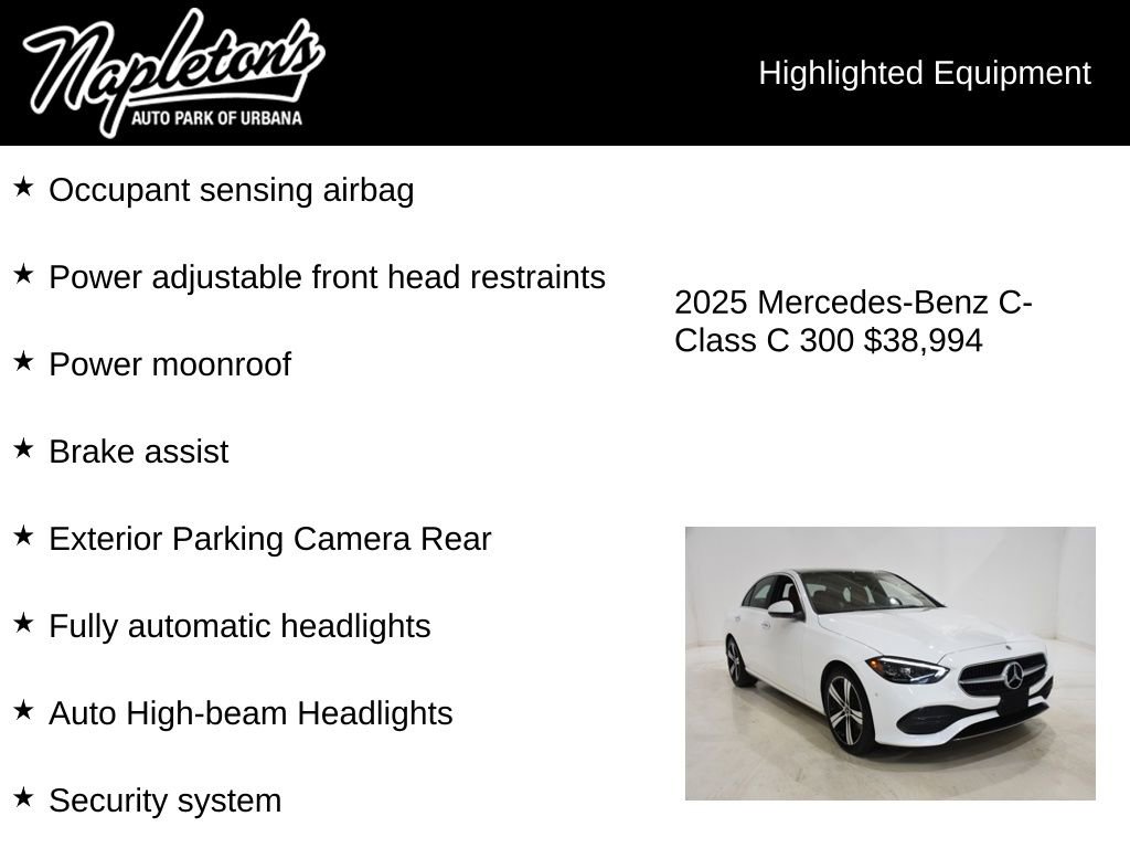 Used 2025 Mercedes-Benz C 300 4MATIC Sedan image 16