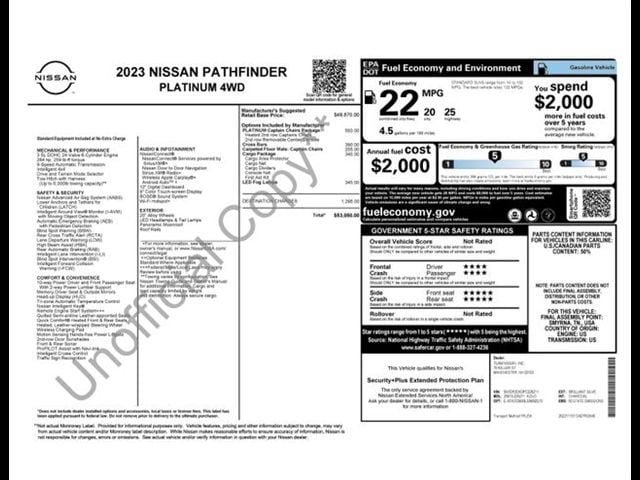 Used 2023 Nissan Pathfinder Platinum AWD/4WD image 35