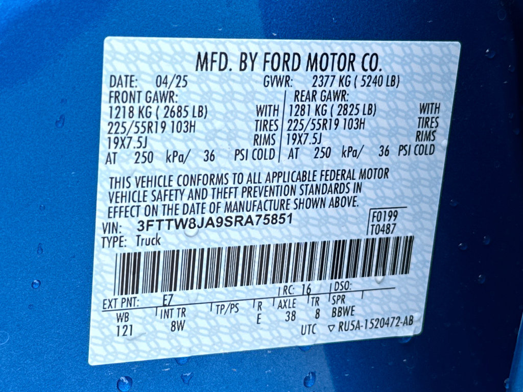 New 2025 Ford Maverick XLT w/ Black Appearance Package image 11