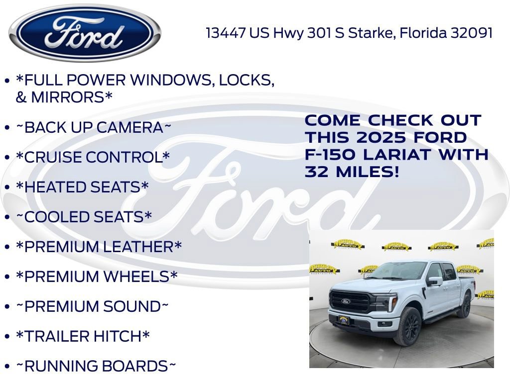 New 2025 Ford F150 Lariat w/ Equipment Group 501A Mid image 10