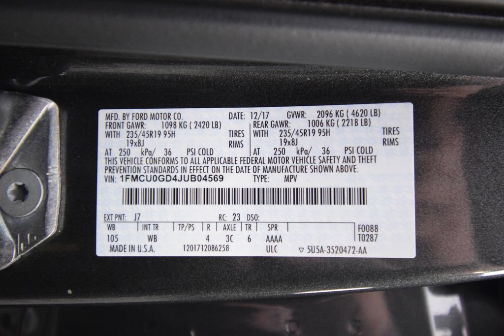 Used 2018 Ford Escape SE w/ SE Sport Appearance Package FWD image 23