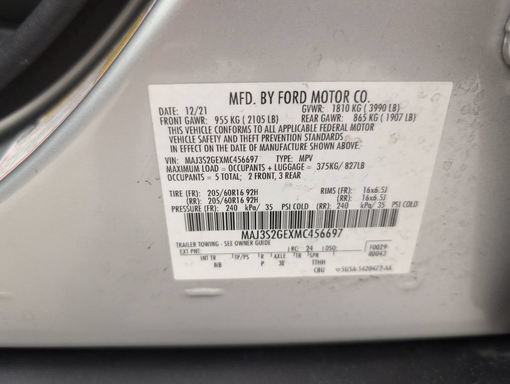Certified 2021 Ford EcoSport SE FWD image 40