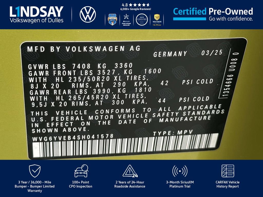 Certified 2025 Volkswagen ID. Buzz 1st Edition image 28