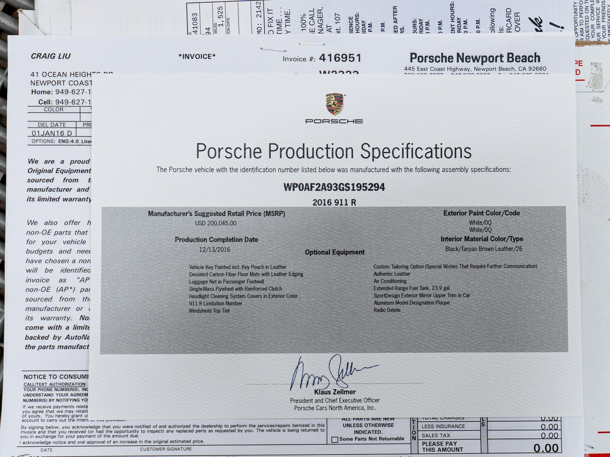 Certified 2016 Porsche 911 R RWD image 47