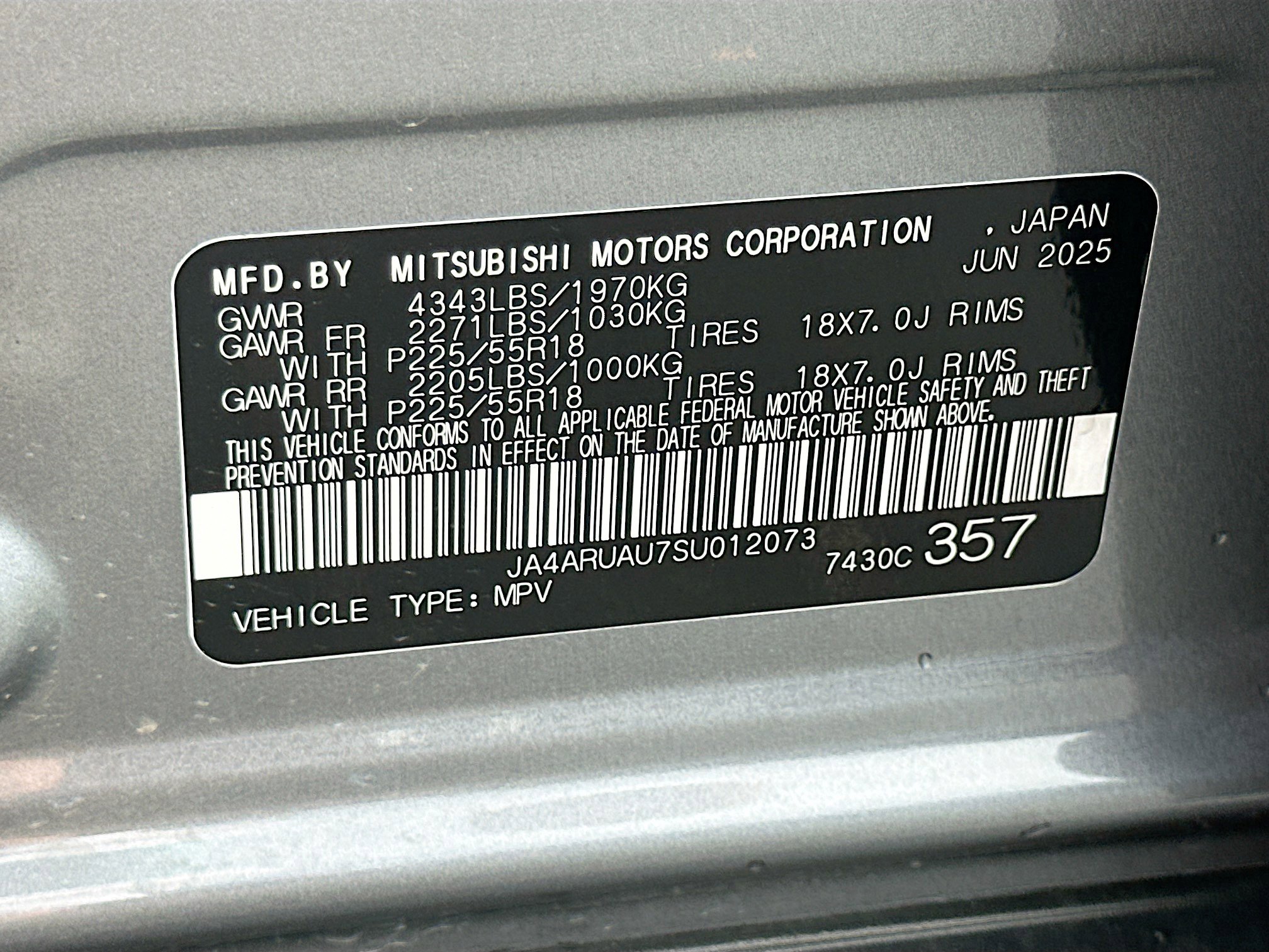 New 2025 Mitsubishi Outlander Sport ES image 19