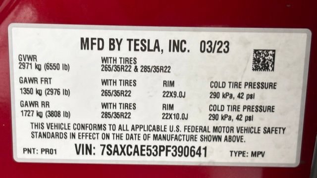 Used 2023 Tesla Model X AWD/4WD image 50