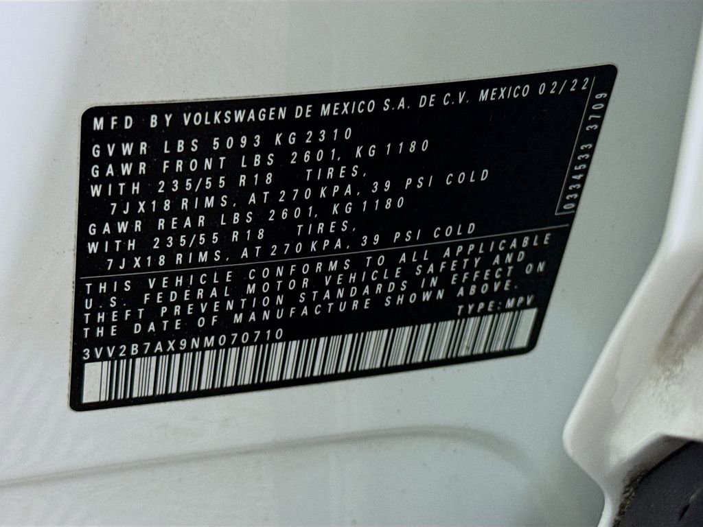 Used 2022 Volkswagen Tiguan SE AWD/4WD image 35