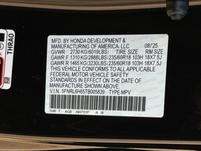 New 2026 Honda Odyssey EX-L image 28