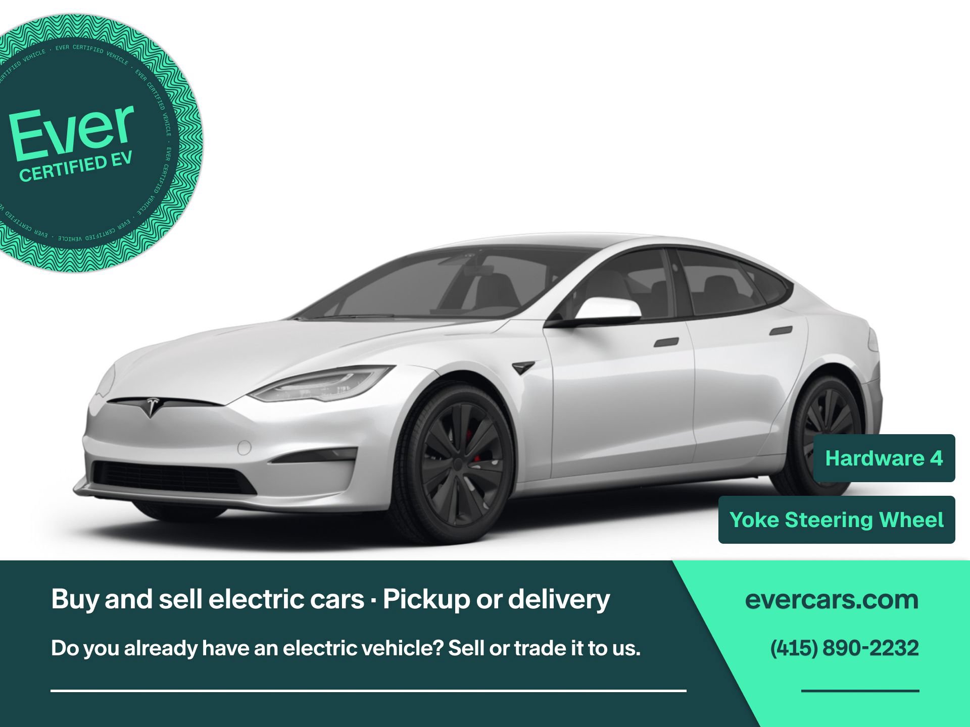 Used 2025 Tesla Model S Plaid AWD/4WD image 1