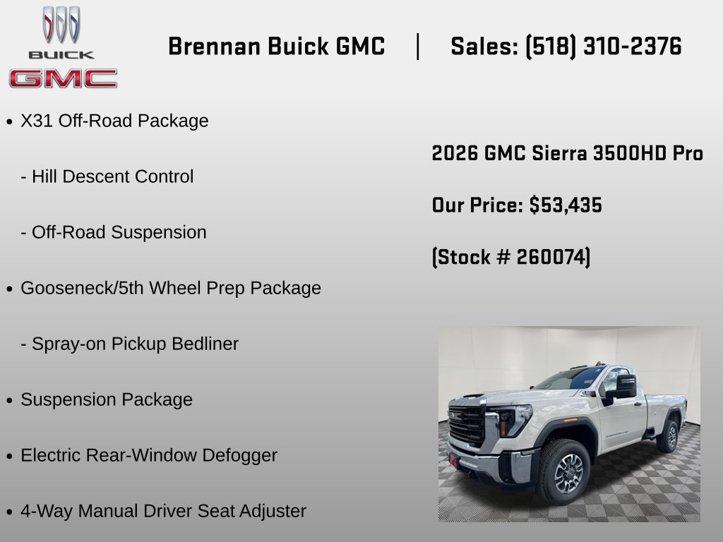 New 2026 GMC Sierra 3500 Pro AWD/4WD image 12