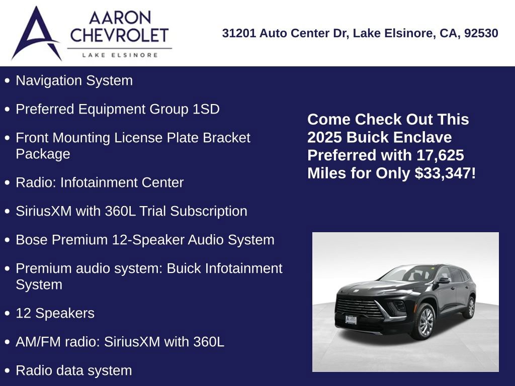 Used 2025 Buick Enclave Preferred image 5