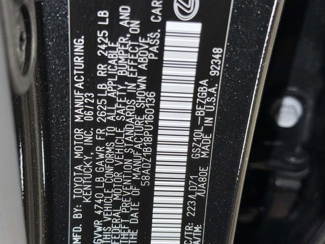 Certified 2023 Lexus ES 350 350 w/ Premium Package image 33